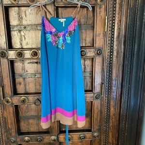 Marineblu scrappy sequin dress